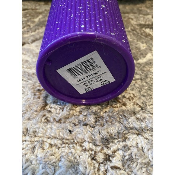 NEW Starbucks Halloween Glow In The Dark Splatter Purple/Green 24oz Tumbler - Picture 3 of 5